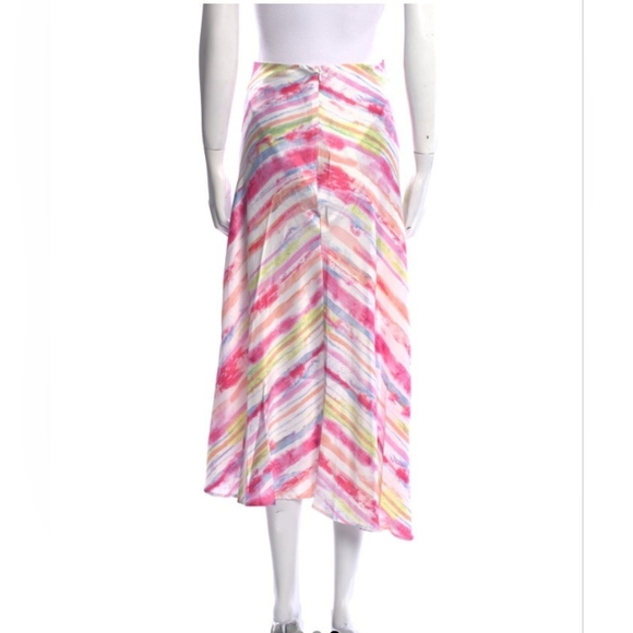 🔥Neiman Marcus Striped Mid Length Skirt - Picture 3 of 4